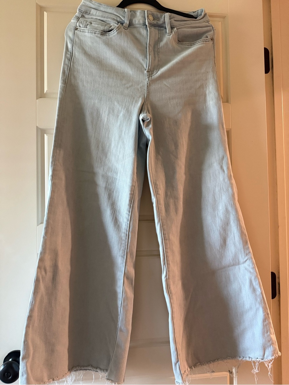 High-Rise Light Blue Wide Leg Jeans